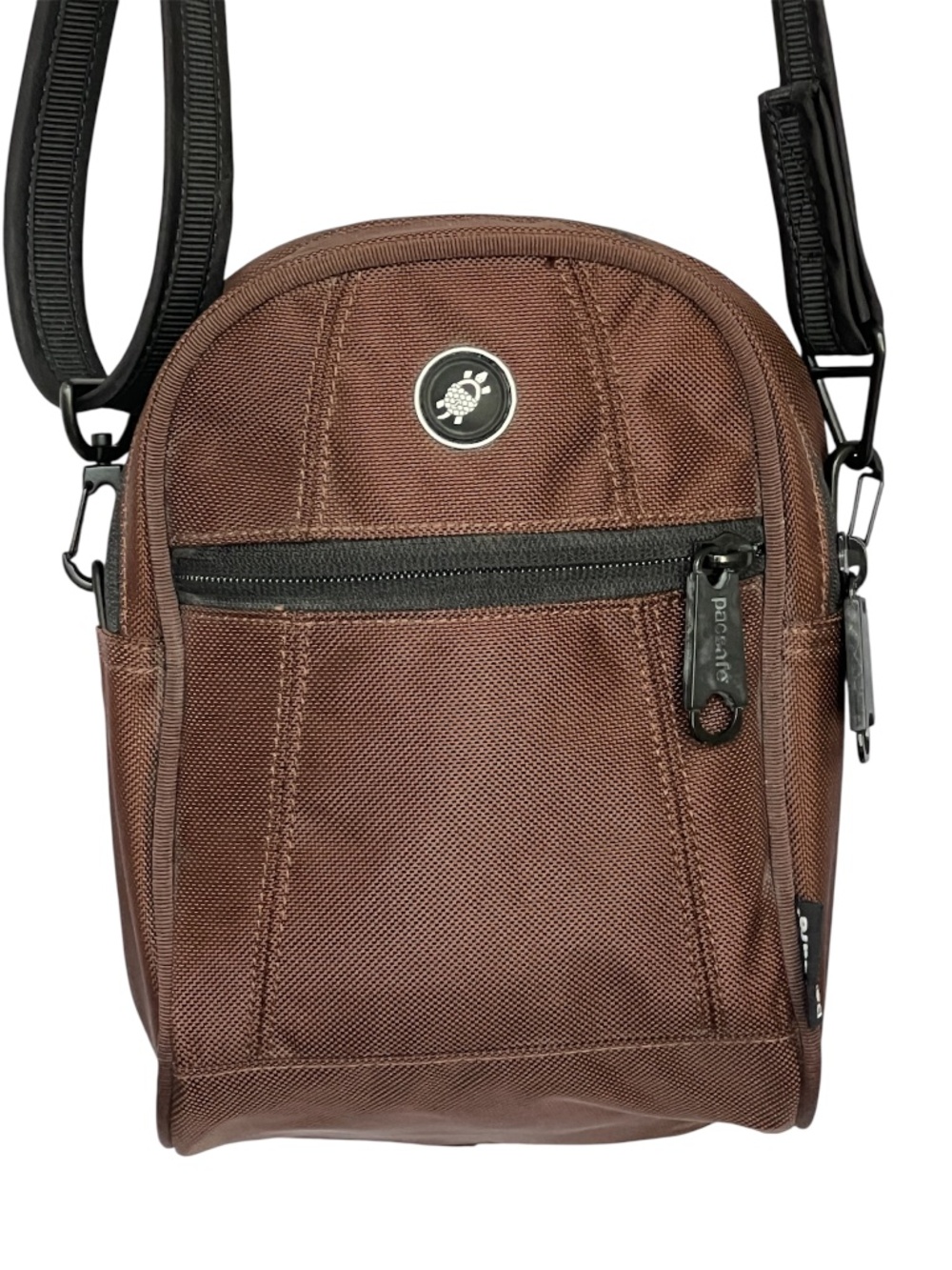 Pacsafe Metrosafe 100 Bag Crossbody Travel Brown Lots of Compartments Small